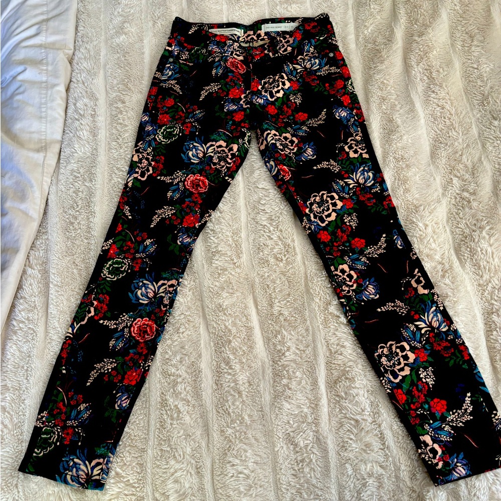 Pleco and letterpress by Anthropologie mid rise skinny jeans Size 25  EUC